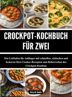 cover image of CROCKPOT-KOCHBUCH FÜR ZWEI